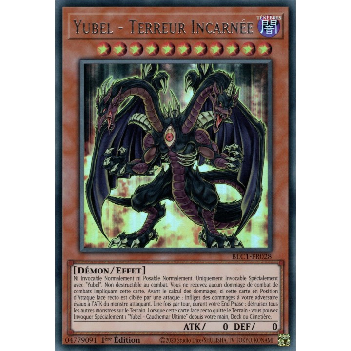 Yubel - Terreur Incarnée - BLC1-FR028 (Argent)