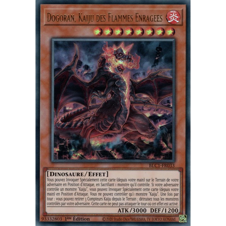 Dogoran, Kaiju des Flammes Enragées - BLC1-FR033 (Doré)