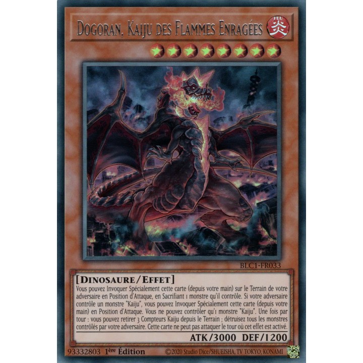 Dogoran, Kaiju des Flammes Enragées - BLC1-FR033 (Argent)