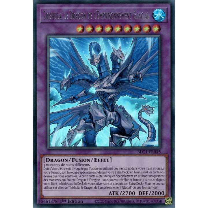 Trishula, le Dragon de l'Emprisonnement Glacial - BLC1-FR045 (Argent)