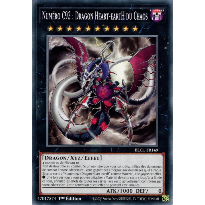 Numéro C92 : Dragon Heart-eartH du Chaos - BLC1-FR149