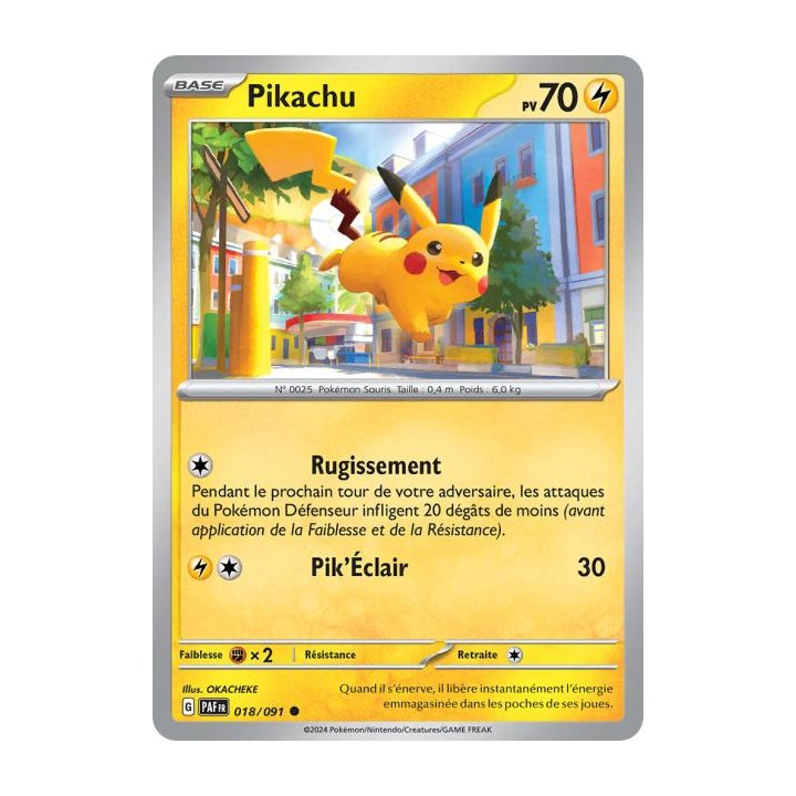 Pikachu - 018/091 - Destinées de Paldea