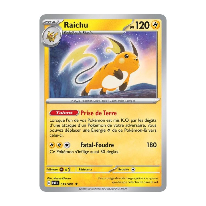 Raichu - 019/091 - Destinées de Paldea