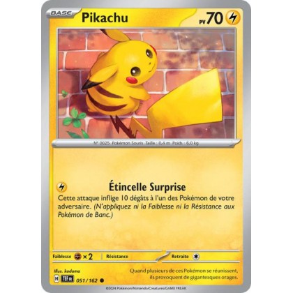 Pikachu - 051/162 *Reverse*