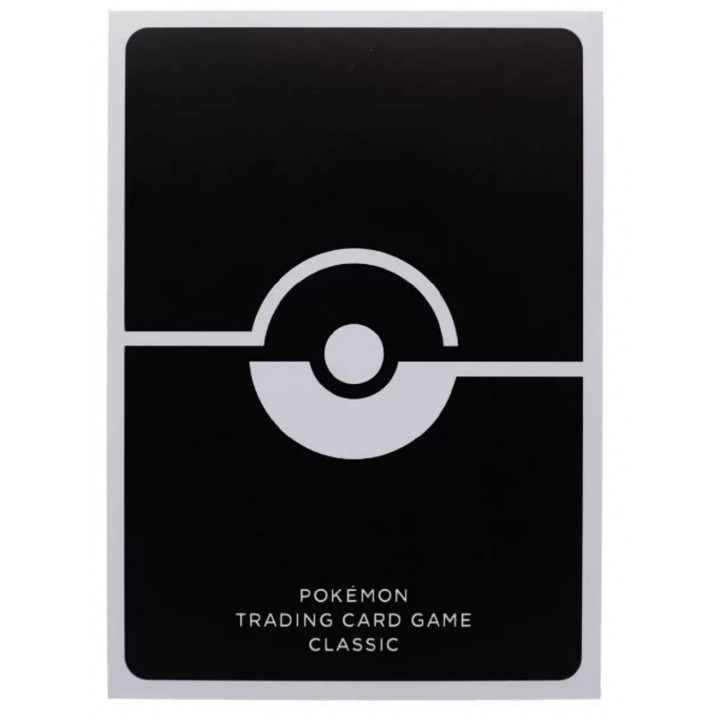 Pokémon TCG - 60 Protège-cartes Standard Pokémon Trading Card Game Classic - Noir