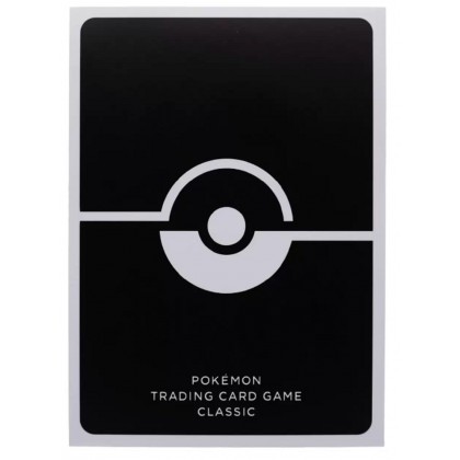 Pokémon TCG - 60 Protège-cartes Standard Pokémon Trading Card Game Classic - Noir