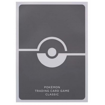 Pokémon TCG - 60 Protège-cartes Standard Pokémon Trading Card Game Classic - Gris Foncé