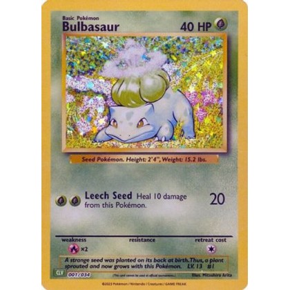 Bulbizarre / Bulbasaur - 001/034