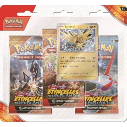 Pokémon - Tri-Pack SSP : Écarlate et Violet 08 - Étincelles Déferlantes - Électhor