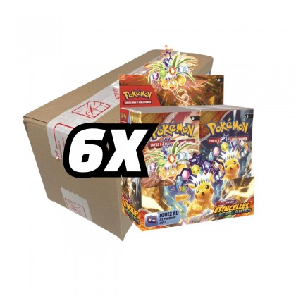 Pokémon - Carton 6 Displays de 36 Boosters SSP EV08 : Écarlate et Violet 08 - Étincelles Déferlantes