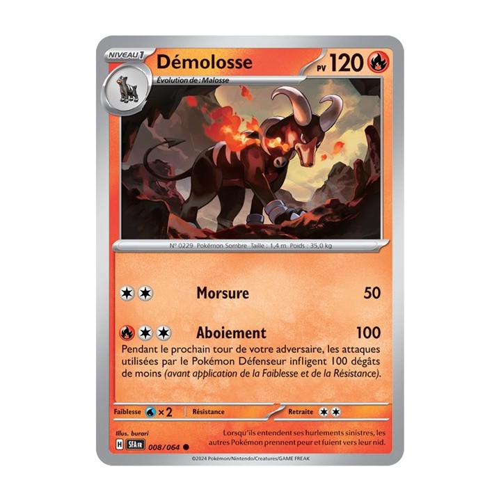 Démolosse - 008/064 - Pokémon - Fable Nébuleuse