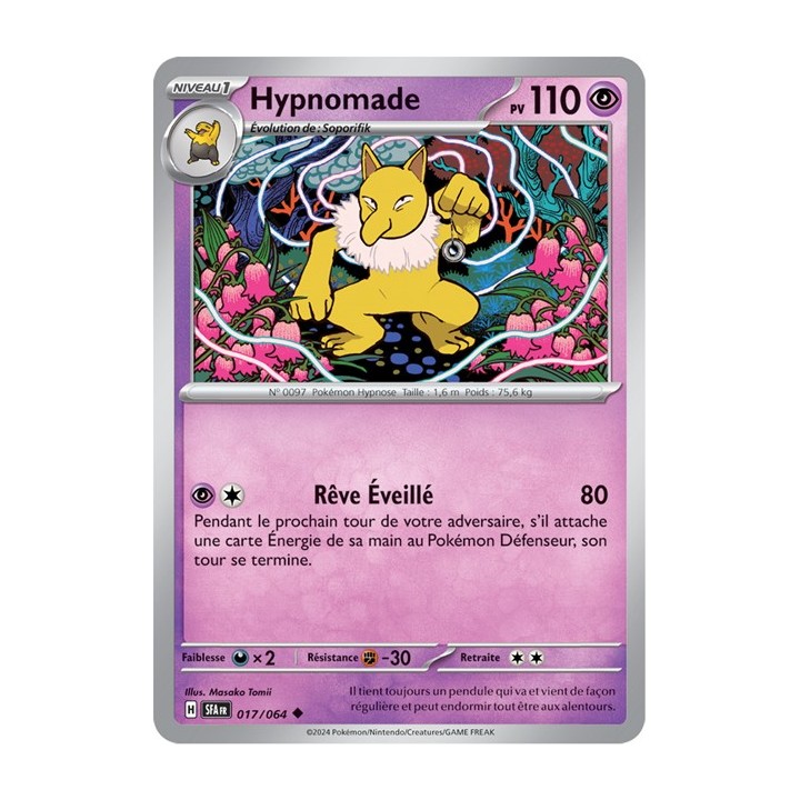 Hypnomade - 017/064 - Pokémon - Fable Nébuleuse