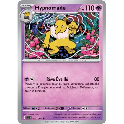 Hypnomade - 017/064 - Pokémon - Fable Nébuleuse