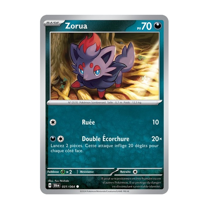 Zorua - 031/064 - Pokémon - Fable Nébuleuse