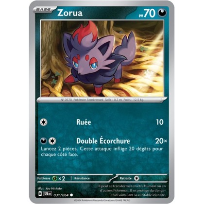 Zorua - 031/064 - Pokémon - Fable Nébuleuse