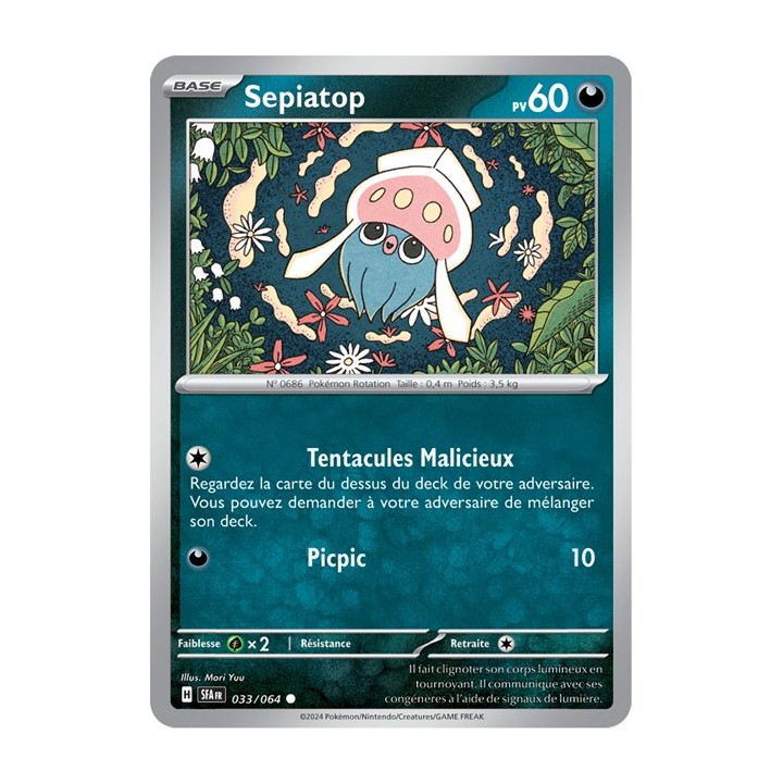 Sepiatop - 033/064 - Pokémon - Fable Nébuleuse