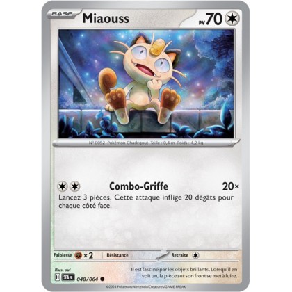 Miaouss - 048/064 - Pokémon - Fable Nébuleuse