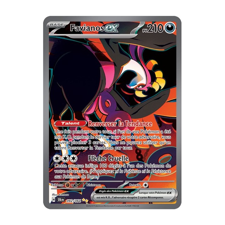 Favianos ex - 092/064 - Pokémon - Fable Nébuleuse