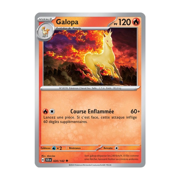 Galopa - 020/142 - Pokémon - Couronne Stellaire