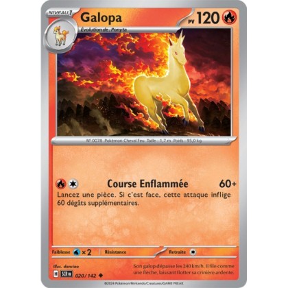 Galopa - 020/142 - Pokémon - Couronne Stellaire