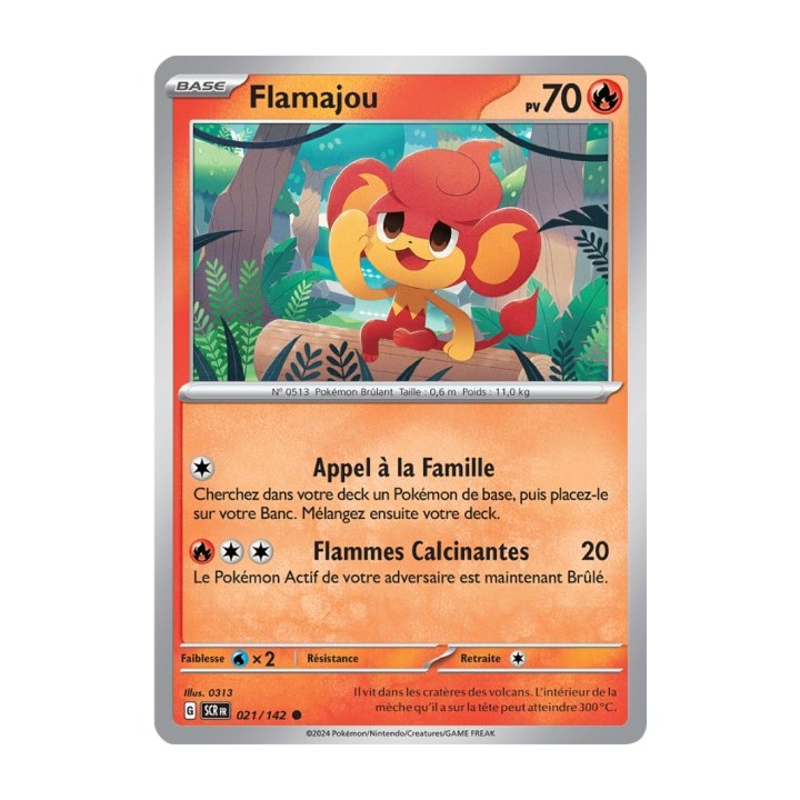 Flamajou - 021/142 - Pokémon - Couronne Stellaire