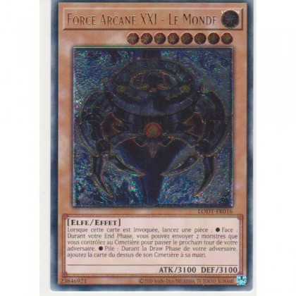 Force Arcane XXI - Le Monde (V.4 - Ultimate Rare) - LODT-FR016