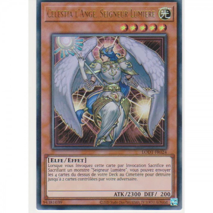 Celestia l'Ange, Seigneur Lumière (V.2 - Ultra Rare) - LODT-FR024