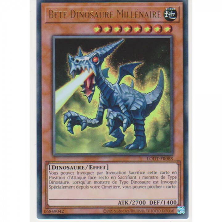 Bête Dinosaure Millénaire (V.2 - Ultra Rare) - LODT-FR088