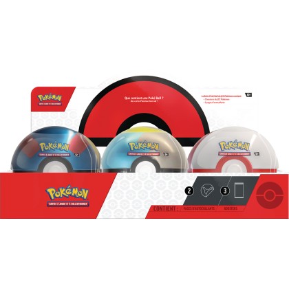 Lot de 6 Boites Pokéball Tin Octobre 2024 : Poké, Super, Hyper, Honor et Lune Ball - Pokémon