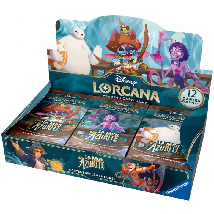 Display La Mer Azurite (Chapitre 6) - Boîte de 24 Boosters - Disney Lorcana