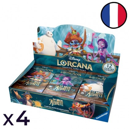 Lot de 4 Displays La Mer Azurite (Chapitre 6) - Disney Lorcana