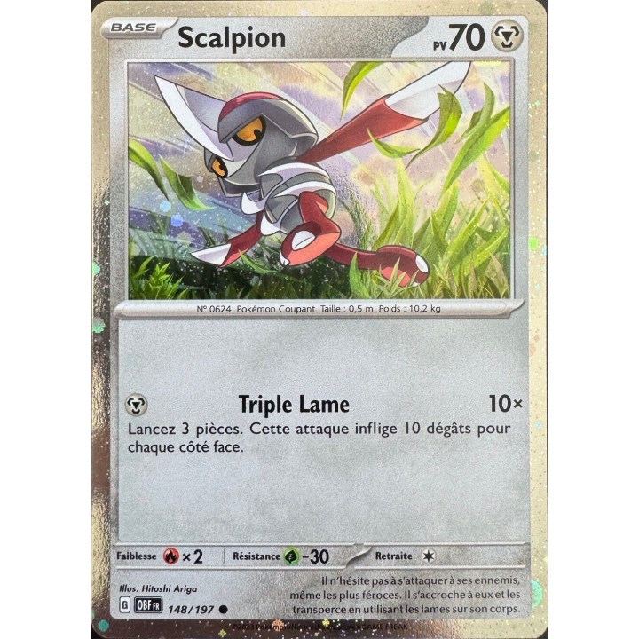 Scalpion (OBF 148/197) Cosmo Holo - Flammes Obsidiennes - Cartes Pokémon