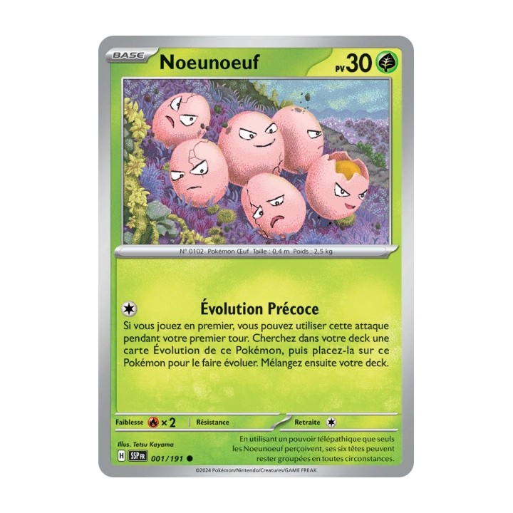 Noeunoeuf (SSP 001/191) - Carte Pokémon Étincelles Déferlantes EV08