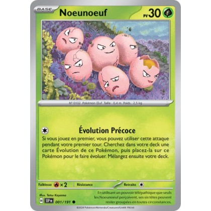 Noeunoeuf (SSP 001/191) - Carte Pokémon Étincelles Déferlantes EV08