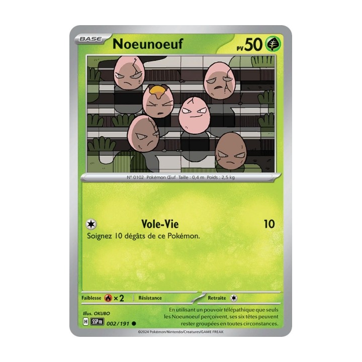 Noeunoeuf (SSP 002/191) - Carte Pokémon Étincelles Déferlantes EV08