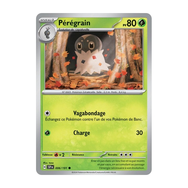 Pérégrain (SSP 006/191) - Carte Pokémon Étincelles Déferlantes EV08