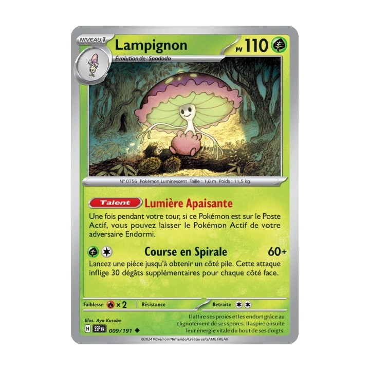 Lampignon (SSP 009/191) - Carte Pokémon Étincelles Déferlantes EV08