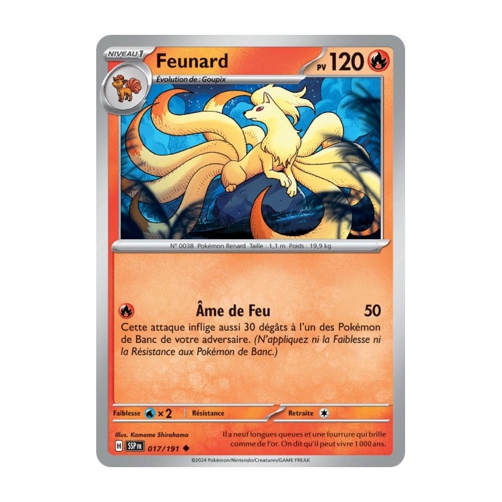 Feunard (SSP 017/191) - Carte Pokémon Étincelles Déferlantes EV08