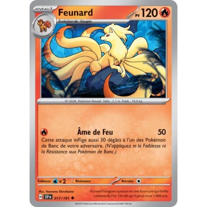 Feunard (SSP 017/191) - Carte Pokémon Étincelles Déferlantes EV08