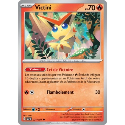 Victini (SSP 021/191) - Carte Pokémon Étincelles Déferlantes EV08