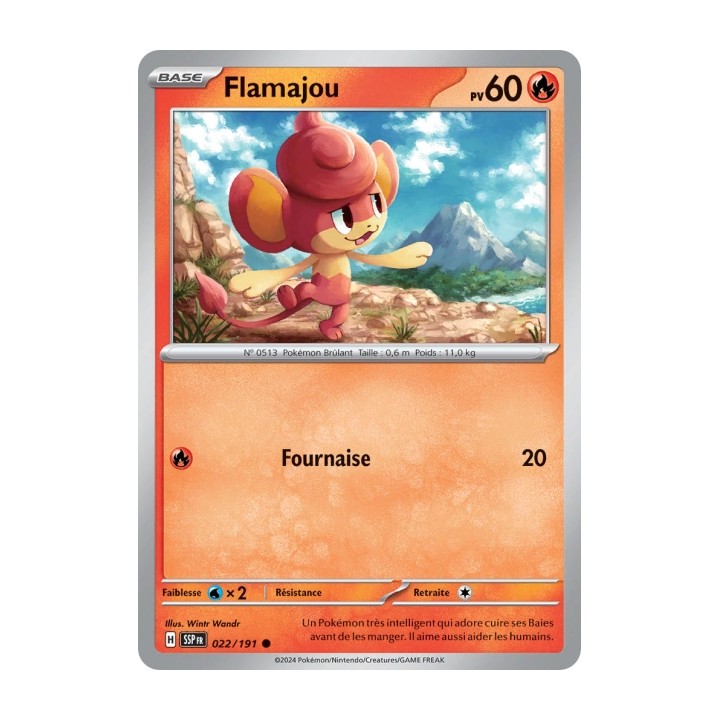 Flamajou (SSP 022/191) - Carte Pokémon Étincelles Déferlantes EV08