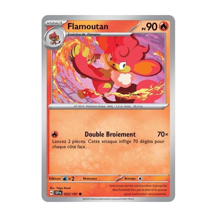 Flamoutan (SSP 023/191) - Carte Pokémon Étincelles Déferlantes EV08