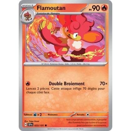 Flamoutan (SSP 023/191) - Carte Pokémon Étincelles Déferlantes EV08