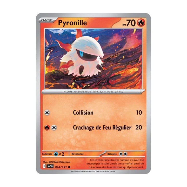 Pyronille (SSP 024/191) - Carte Pokémon Étincelles Déferlantes EV08