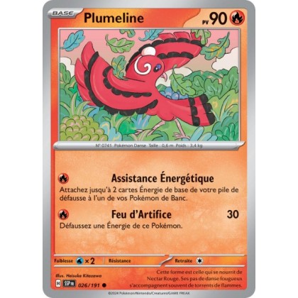 Plumeline (SSP 026/191) - Carte Pokémon Étincelles Déferlantes EV08