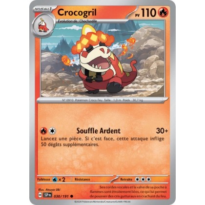 Crocogril (SSP 030/191) - Carte Pokémon Étincelles Déferlantes EV08