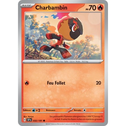 Charbambin (SSP 032/191) - Carte Pokémon Étincelles Déferlantes EV08