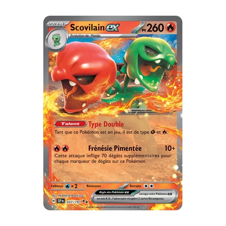 Scovilain ex (SSP 037/191) - Carte Pokémon Étincelles Déferlantes EV08