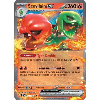 Scovilain ex (SSP 037/191) - Carte Pokémon Étincelles Déferlantes EV08