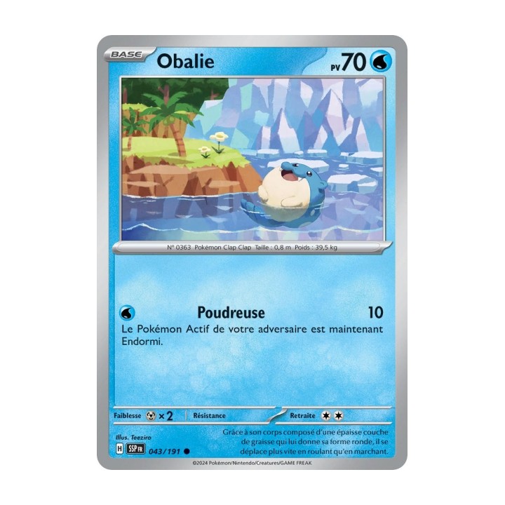 Obalie (SSP 043/191) - Carte Pokémon Étincelles Déferlantes EV08